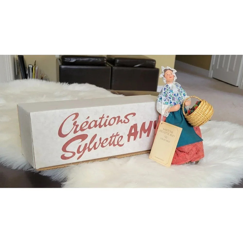 Creation  Sylvette Amy Santons Woman with Basket of Vegetables